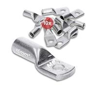 Kalitec 10x Capicorda Tubolari 16 mm² M5 - Connettori a Crimpare in Rame