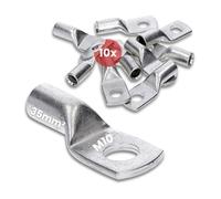 Kalitec 10x Capicorda Tubolari 35 mm² M10 - Connettori a Crimpaggio