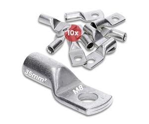 Kalitec 10x Capicorda Tubolari 35mm² M8 - Terminali in Rame Stagnato
