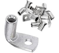 Kalitec 10x Capicorda Tubolari ad Angolo 90 Gradi - 6 mm² M4 in Rame