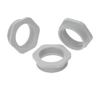 Kalitec 3x Riduzione M50/M40 in Plastica - Riduttore Pressacavo Grigio | Adattatore a vite IP68, rinforzato con fibra di vetro, filettatura maschio M50 e femmina M40, resistente a -30° a 120°C.