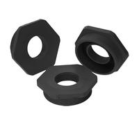 Kalitec 3x Riduzione M63 a M32 in Plastica Nera - Riduttore Filettato IP68 | Adattatore esagonale rinforzato con fibra di vetro, filettatura esterna M63 e interna M32, confezione da 3 pezzi
