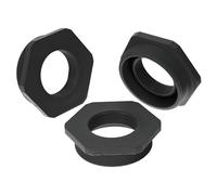 Kalitec 3x Riduzione M63/M40 in Plastica - Riduttore Passacavo Nero IP68 | Adattatore a vite esagonale con filettatura interna M40 ed esterna M63, rinforzato in fibra di vetro, set da 3 pezzi