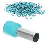 Kalitec 500 Terminali Isolati 0,34 mm² - Puntali a Bussola, 6 mm, Turchese