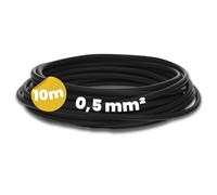 Kalitec Cavo Cablaggio H05V-K 0,5 mm² Nero - 10m Filo Rame Flessibile