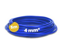 Kalitec Cavo di cablaggio flessibile H07V-K 4 mm² blu scuro, cavo di cablaggio flessibile, 4 mm2, cablaggio a filo singolo, per armadio elettrico, cavo di commutazione