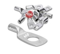 Kalitec HR4-8 - 10 Capicorda Tubolari 4 mm² M8 in Rame Stagnato