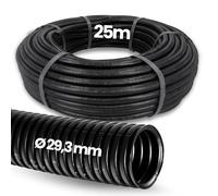 Kalitec - Tubo corrugato chiuso, NW 29, 25 m, non intagliato, tubo di protezione contro le martore, tubo vuoto I protezione cavi AD 33,9 mm, ID 29,3 mm