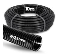 Kalitec - Tubo corrugato scanalato NW 13, 10 metri, tubo corrugato aperto, tubo di protezione per martore, tubo vuoto, protezione per cavi AD 15,8 mm, ID 12,9 mm