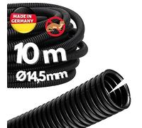 Kalitec - Tubo corrugato scanalato NW 14, 10 metri, tubo corrugato aperto, tubo di protezione per martore, tubo vuoto, protezione per cavi AD 18,3 mm, ID 14,5 mm