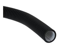 Kalitec - Tubo ondulato elettrico NW 25, 320 N, AD 25,0 mm, ID 18,8 mm, nero, ignifugo, antiurto, resistente alla pressione, per interni, esterni, posa e calcestruzzo, protezione cavi e sistema di