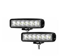 KALKSCDUDU Turn Luce 2 pezzi 18w 6 DRL Spotlight ad alta luminosità impermeabile auto fuoristrada SUV camion fari lampada di guida 12V 24V 6000K Fanale alogeno(2PC Plastic)