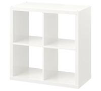 Kallax Ikea Libreria scaffale, Perfetto per cestini o boxes-77 x 77 cm (Bianco Lucido)