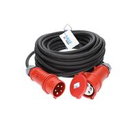 KALLE DAS - Cavo di prolunga CEE, in gomma, H07RN-F 5G, 6,0 mm², 400 V, 32 A, con commutatore di fase, 25 metri