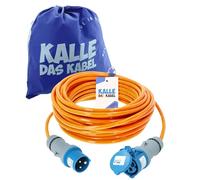 KALLE DAS KABEL CEE Prolunga Kalle Blue Signal 2,5mm² Industria Edilizia Barca Womo Campeggio Cavo Vollpur-Premium 25 Metri