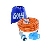 KALLE DAS KABEL Prolunga CEE Kalle Blue Signal 2,5 mm² Angolare Industria BAU Boot Womo Camping Cavo Premium a Conduttore Pieno 20 metri