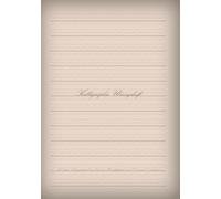 Kalligraphie-Übungsheft A5-Format (kompakte Größe) 200 Seiten, aus Holzschliffpapier, einer CO2-armen Druckoption