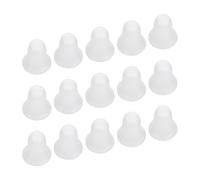 KALLORY 15 Pezzi Campanelle in Schiuma Bianche da 9cm per Decorazioni Natalizie Fai da Te, Materiale Leggero e Resistente, per Asili e Centri per L'infanzia