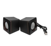 KALLORY 1paio Mini Speaker USB Portatile per Computer Cassa Piccola e Compatta per Desktop Altoparlante Stereo USB con Collegamento Stabile per Casa e Viaggi
