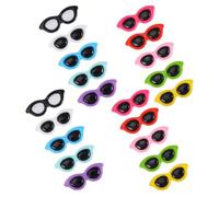 KALLORY 20 Pezzi Mini Occhiali da Sole in Resina per Accessori Fai da Te, Decorazioni Gioielli e Fermagli per Chioma, per Custodie per Telefono e Raduni Casual