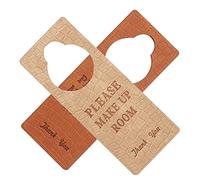 KALLORY 2pezzi Cartello Porta Pu Doppio Lato Segnale Non Disturbare e Si Prega Di Riordinare Per Hotel e Strutture Ricettive