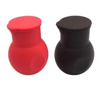 KALLORY 2pezzi Silikon Melting Pot con Coperchio Removibile per Microonde Sciogliere Burro Cioccolato Bucati per Cucina Pasticceria e Ristoranti