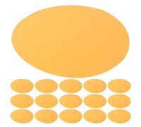 KALLORY 30 Pezzi Pellicola Gel Arancione Autoadesiva per Fari LED e Track Light, Filtro in Pet Riposizionabile per Trasformazione Tonalità Calda in Ambienti Domestici