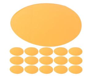 KALLORY 30 Pezzi Pellicola Gel Arancione Autoadesiva per Fari LED e Track Light, Filtro in Pet Riposizionabile per Trasformazione Tonalità Calda in Ambienti Domestici