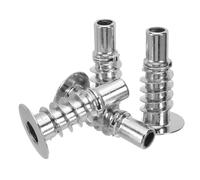 KALLORY 4 Pezzi Kit di Accessori per Mobili con Boccole in Lega Argento per Cerniera del Letto e Supporto per Cerniera del Cuscino, Struttura Robusta per Riparazioni Fai-da-Te a Casa