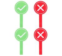 KALLORY 4pezzi Pagaie da Voto Riutilizzabili in Schiuma Design Portatile per Aula Gioco di Valutazione per Insegnanti Stagione Ritorno a Scuola