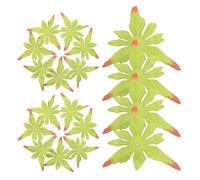 KALLORY 50 Pezzi Sepali di Peonia Artificiali Verde per DIY, Facili da Infilare sul Gambo, per Decorazioni e Composizioni Floreali Interni