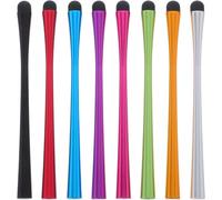 KALLORY 8 Pezzi Penna Touch Capacitiva per Tablet e Smartphone Corpo Flessibile in Silicone e Metallo Riduce Falsi Tocchi per Dispositivi Touchscreen Colore Casuale