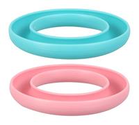 KALLORY Accessori per Macchine da Cucire, Porta Bobine in Plastica, 2 Pezzi Anello di Salvataggio, 13,30 X 13,30 X 1,80 CM, Adatto per Cucito e Ricamo