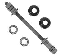 KALLORY ASSE Posteriore per Mountain Bike in Metallo, 180mm, con Cuscinetti, Kit Mozzo Resistente per Riparazione Ruota di Dietro Bici