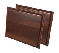 KALLORY Base Assemblaggio Design in Raffinato Semplice Fai-da-Te 2 Pezzi Legno Noce Incisione Venatura Naturale per Premio di Ambienti Aziendali e Presentazioni di Riconoscimenti