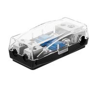 KALLORY Blocco di Distribuzione Fusibili per Auto Porta Fusibili in Plastico e Ferro, Splitter Audio Affidabile per Impianto Stereo Fai-da-te