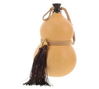 KALLORY Borraccia Facile da Pulire e Portatile in Legno a Forma di Zucca come Pezzo Decorativo e Supporto per Brocca D'acqua la Casa