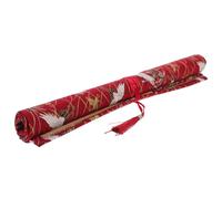 KALLORY Borsa Porta Uncinetti in Cotone-Poliestere Rosso, Elegante e retrò, Facile da Trasportare e Conservare, per Kit Fai-da-Te e Organizzazione Strumenti da Lavoro a Maglia