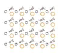KALLORY Bulloni Pivot per Cesoie da Potatura 30 Set in Metallo Argento | Componenti di Bloccaggio Sicuro, Mantiene Allineate le Lame, Ricambio per Troncarami e Cesoie
