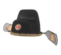 KALLORY Cappello da Imperatore Accessorio Elegante e Confortevole di Stile Cinese Antico Non Tessuto Colore Casuale Cosplay per Spettacoli e Giochi di Ruolo