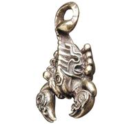 KALLORY Ciondolo in Rame a Forma di Scorpione Fiamma, Leggero e Decorativo, Charm da Appendere per Borse e Feste Speciali in Stile Retrò