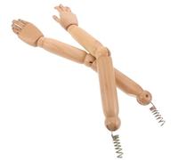 KALLORY Coppia di Bracci di Manichino Realistici in Legno con Giunti Flessibili e Facile Installazione, per Progetti Artistici e Esposizioni Creative, Estetica Naturale
