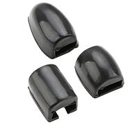 KALLORY Copritasti Laterali in Silicone per Sassofono Nero 3 Pezzi Protezione e Sostituzione Cuscinetti Tastiera per Strumenti Musicali