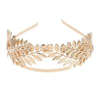 KALLORY Corone barocche per la dea greca copricapo da sposa corona strass corona da donna, sposa dorata