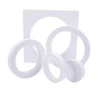 KALLORY e Leggero Bianco Cubo Geometrico Set in Schiuma Eva 1 Pezzo Resistente All'acqua per Accessori Fotografia e Sfondo per Prodotti e Still Life