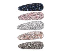 KALLORY Fermagli per capelli con strass a scatto con strass, fermagli per capelli con strass, per feste, matrimoni, tutti i giorni e ragazze, 5 pezzi, fermagli per capelli con cristalli