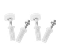 KALLORY Kit Ferramenta per Porte a Doppia Piega 4 Pezzi Ruote Guida Superiori e Perni Pivot in Acciaio al Carbonio per Porte Pieghevoli da Armadio Uso Domestico