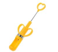 KALLORY Levanoccioli per Ciliegie e Bacche, Utensile Multifunzione in Pp Giallo, Sicuro e Affidabile, per Cucina e Frutta