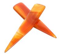 KALLORY Lucidatrice Manuale in Agata 8 Cm Set 2 Pezzi per Gioielli in Oro e Argento, Utensile di Lucidatura Artigianale per Pulizia e Brunitura, Strumento Professionale per Colore Casuale