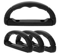 KALLORY Maniglia in Plastico Nero per Asciugatore per Cani, Accessorio Sostitutivo Resistente Finitura senza Sbavature, Confezione da 4 Pezzi, per Phon per Animali